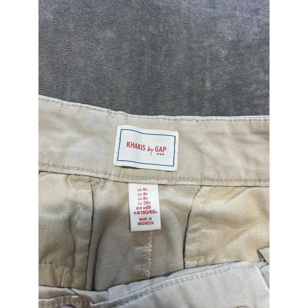 KHAKIS BY GAP SKINNY UTILITY KHAKI CHINO‎ PANTS WOMENS SIZE 4R - Picture 3 of 6